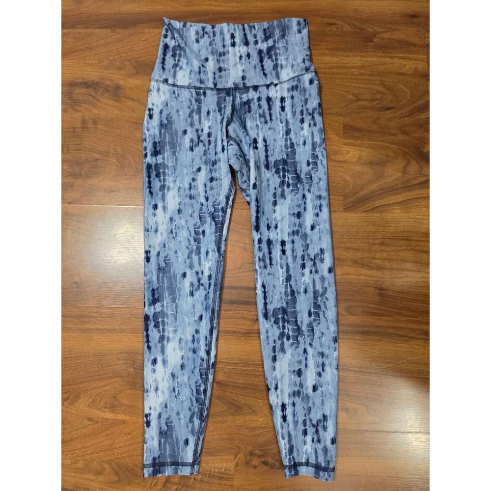 NWOT Old Navy Active Leggings Small Blue Tie Dye Ultra High Rise Powersoft